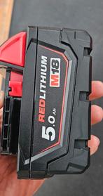 Milwaukee 5.0 A/H batterij en m18 snellader •NIEUW•, Doe-het-zelf en Bouw, Ophalen, Nieuw