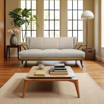 Vintage Scandinavische zetel / canapé / couch  beschikbaar voor biedingen