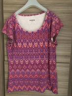 T-shirt met mooie roze en purperen tinten, maat M ,AYACUCHO, Comme neuf, Manches courtes, Taille 38/40 (M), AYACUCHO