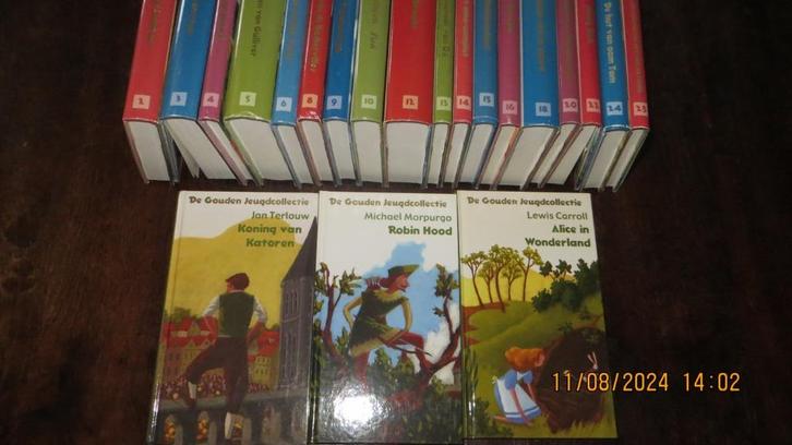 21 boeken uit ,,DE GOUDEN JEUGDCOLLECTIE ,, 2003/2004, Boeken, Kinderboeken | Jeugd | 13 jaar en ouder, Zo goed als nieuw, Ophalen of Verzenden