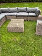 Lounge set, Ophalen, Rotan, Bank, Zo goed als nieuw