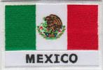 Mexico vlag stoffen opstrijk patch embleem, Verzenden, Nieuw