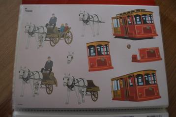 *Kaartje maken ( knipvel ) koets en tram beschikbaar voor biedingen