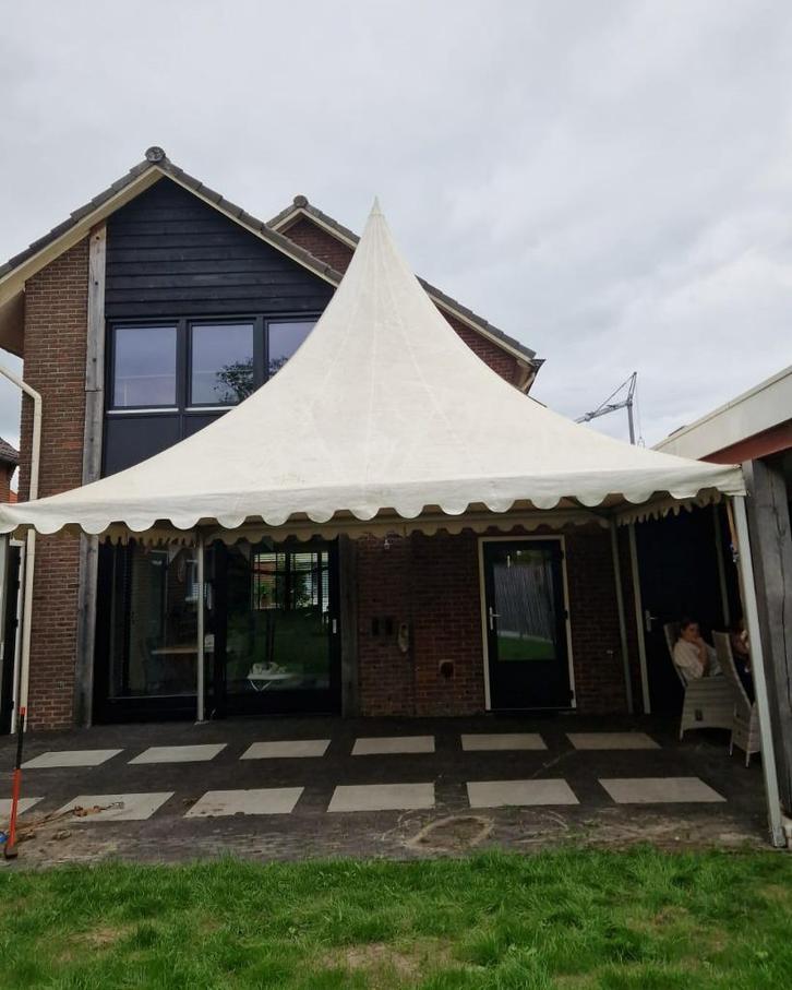 Pagodetent(en) afmeting 5x5 meter (KOOP), Tuin en Terras, Partytenten, Gebruikt, Pagodetent, 2 meter of meer, 5 tot 8 meter, 4 tot 6 meter