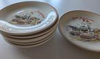 Fondue borden + vleesbord, Huis en Inrichting, Keuken | Servies, Ophalen, Zo goed als nieuw, Bord(en), Overige stijlen