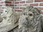 3 sculpturen van leeuwen in gereconstitueerde stenen - eind, Ophalen