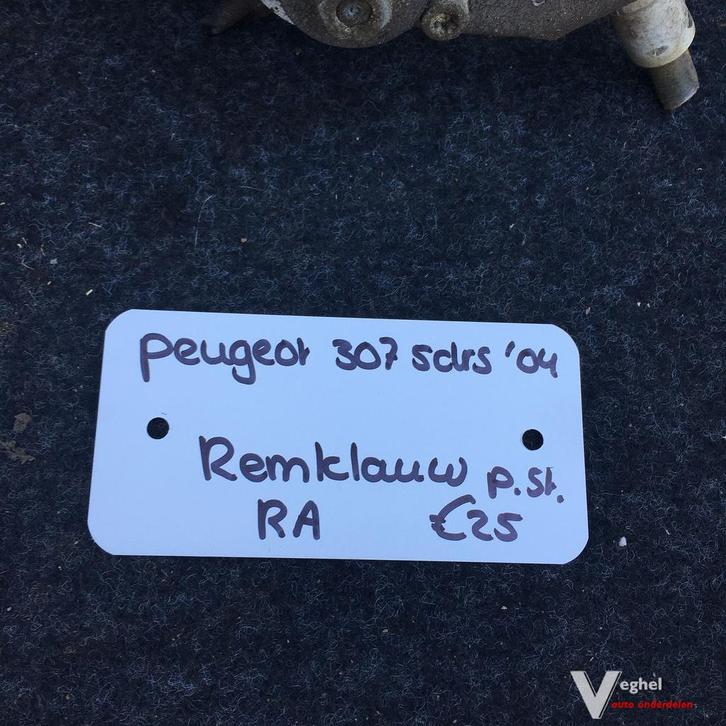 Peugeot 307 Sw 2.0 16v 2005 2500185  Remklauw Rechtsachter o, Auto-onderdelen, Remmen en Aandrijving, Gebruikt, Ophalen of Verzenden