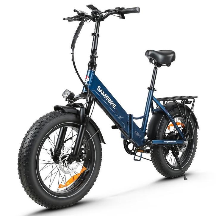 SAMEBIKE LOTDM200-II blauwe 750W elektrische fiets, Sport en Fitness, Overige Sport en Fitness, Nieuw, Verzenden