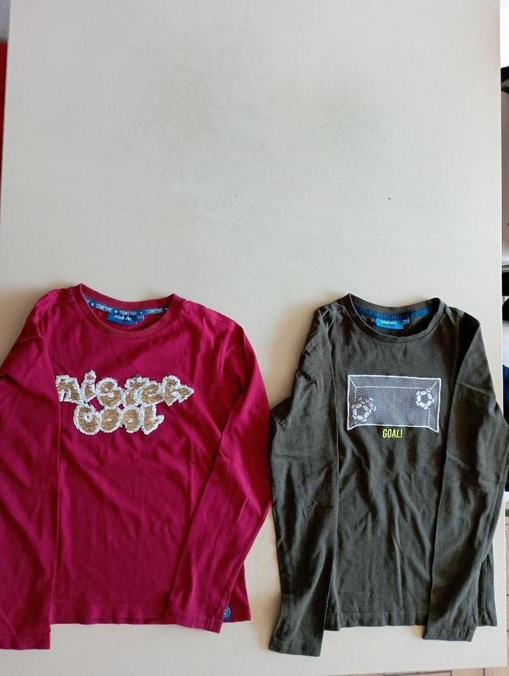 2 longsleeves maat 128 en 1 van PAW PATROL maat 122, Kinderen en Baby's, Kinderkleding | Maat 128, Zo goed als nieuw, Shirt of Longsleeve