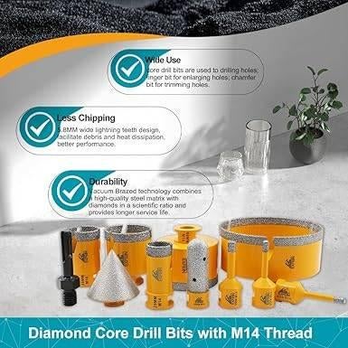 Set van 11 diamant gatenzaag | GRATIS LEVERING, -, Verzenden, -, Nieuw