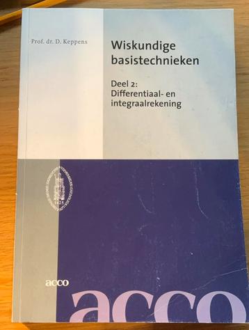 Wiskundige basistechnieken diferentiaal en integraalrekening beschikbaar voor biedingen