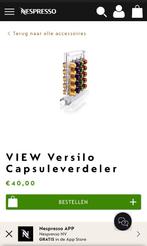 NESPRESSO Versilo Design NIEUW capsulehouder, Nieuw, Ophalen
