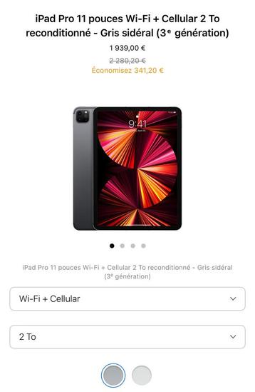 iPad Pro 2Tb 11 inch 5g spacegrijs✅✅🎁🎁