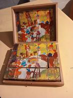 Houten kubus puzzel blokken, Disney, Ophalen