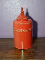 Pot et Couvercle Rouge et Dorure - Petit, Enlèvement, Utilisé