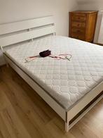 IKEA TRYSIL bedframe (140x200) + lattenbodem, Huis en Inrichting, Slaapkamer | Bedden, Ophalen, Overige materialen, Wit, Tweepersoons