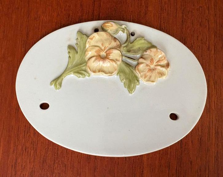 Wandbord van aardewerk—TECO Bois-de-Breux — midden 20e eeuw, Antiek en Kunst, Antiek | Wandborden en Tegels, Ophalen of Verzenden