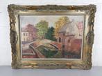 Groot schilderij Bonifaciusbrug Brugge, Antiek en Kunst, Ophalen