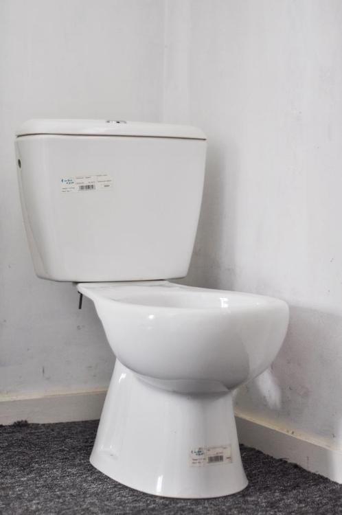 WC en état neuf + siège de toilette en bois/blanc, Bricolage & Construction, Sanitaire, Neuf, Toilettes, Pierre, Enlèvement