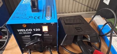 Lasapparaat WELCO 120 incl. toebehoren, Doe-het-zelf en Bouw, Gereedschap | Lasapparaten, Zo goed als nieuw, Elektroden, Minder dan 150 ampère