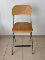 Chaise haute pliable en bois, Maison & Meubles, Tabourets de bar, 1 tabouret, Avec repose-pieds, Enlèvement, Utilisé