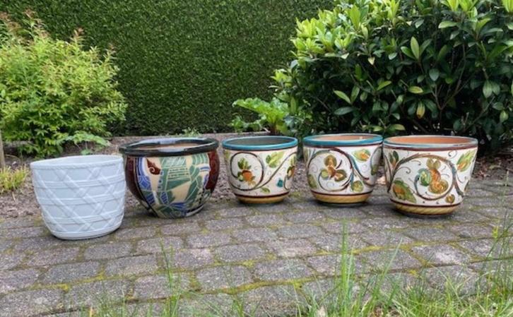 set bloempotten, Huis en Inrichting, Overige Huis en Inrichting, Gebruikt, Ophalen
