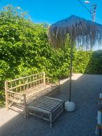 Loungebank en hocker van Maison du monde, Tuin en Terras, Ophalen, Zo goed als nieuw