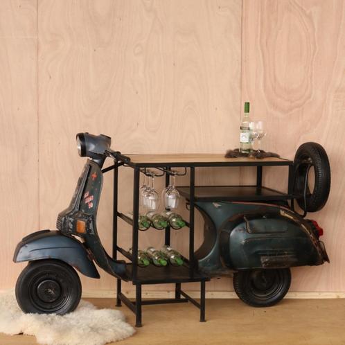 Bajaj - Vespa scooterbars barmeubel wijnrek meubel mancave, Antiek en Kunst, Antiek | Meubels | Kasten, Ophalen of Verzenden