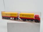 Camion à auvent combiné Mercedes 1632 - Wiking 1/87, Envoi, Comme neuf, Bus ou Camion, Wiking