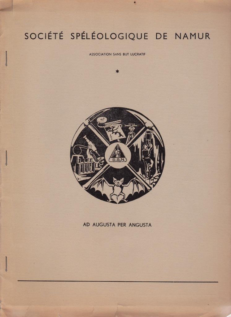 SOCIÉTÉ SPÉLÉOLOGIQUE DE NAMUR - 2 n de 1963 et 1964, Livres, Loisirs & Temps libre, Comme neuf, Autres sujets/thèmes, Enlèvement ou Envoi