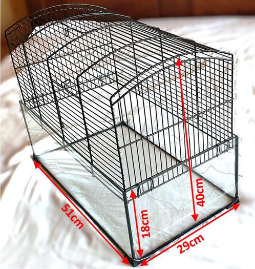 Multifunctionele dierenkooi met glazen onderbak - 51x40x29 c, Animaux & Accessoires, Rongeurs & Lapins | Cages & Clapiers, Utilisé