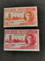 St. Kitts - Nevis 1946 - Koning George VI parlementsgebouwen, Ophalen of Verzenden, Midden-Amerika, Postfris