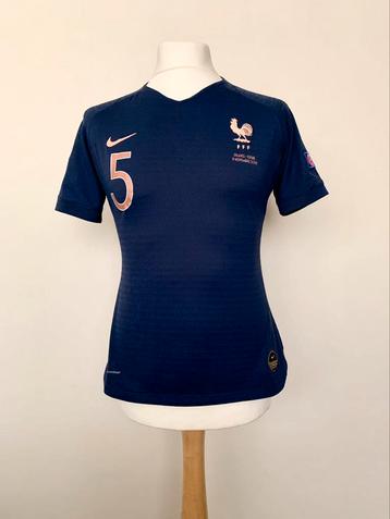 France 2019 home Tounkara match worn prepared Nike shirt