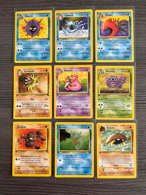 Pokemon NL 1ste editie Fossil en Jungle, Hobby en Vrije tijd, Verzamelkaartspellen | Pokémon, Zo goed als nieuw, Ophalen