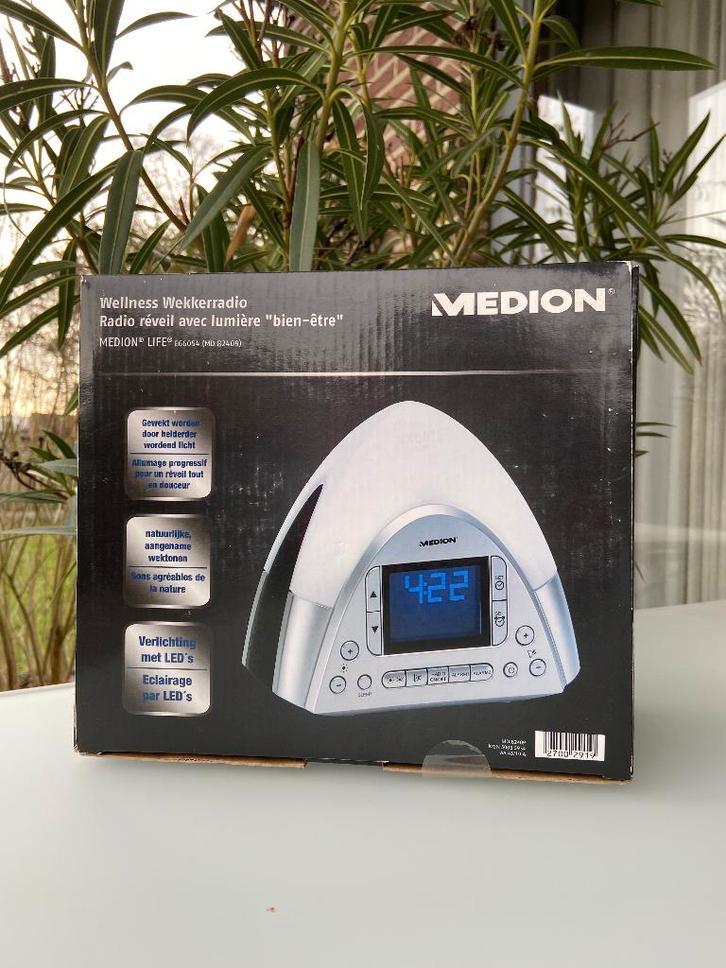 Medion Wake-up light - wellness wekkerradio- nieuw!, Electroménager, Réveils, Neuf, Digital, Enlèvement