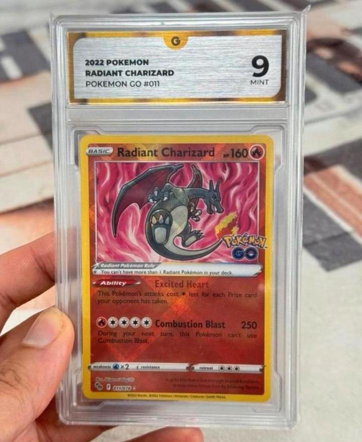 Pokemon Go Radiant CHARIZARD de anglais #011 grade GG-9 2022, Hobby & Loisirs créatifs, Jeux de cartes à collectionner | Pokémon