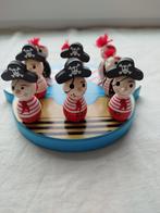 Houten gezelschapsspel piraten oxo of boter, kaas en eieren, Hobby en Vrije tijd, Charl's toys, Een of twee spelers, Nieuw, Ophalen of Verzenden