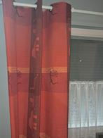 set van 2 rode gordijnen, Huis en Inrichting, Gebruikt, 100 tot 150 cm, 200 cm of meer, Ophalen of Verzenden