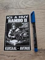 Sticker film Rambo II Sylvester Stallone, Ophalen of Verzenden, Zo goed als nieuw, Film, Tv of Omroep