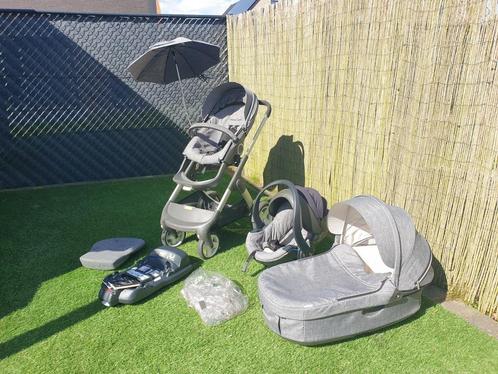 Complete 3 in 1 stokke kinderwagen + isofix, Kinderen en Baby's, Kinderwagens en Combinaties, Gebruikt, Kinderwagen, Ophalen