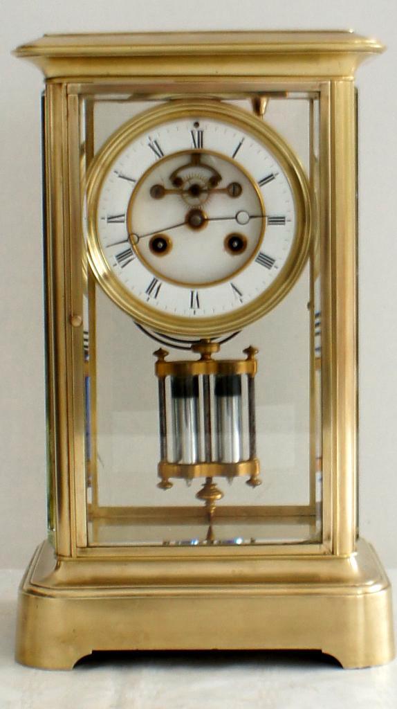 Uitzonderlijke glaspendule., Antiquités & Art, Antiquités | Horloges, Enlèvement