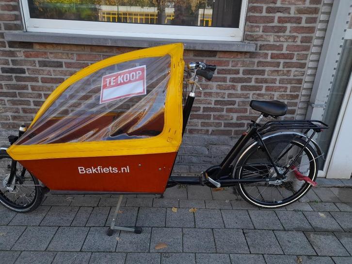 Bakfiets (niet electrisch), Fietsen en Brommers, Fietsen | Bakfietsen, Zo goed als nieuw, Overige merken, 3 kinderen, Huif, Ophalen