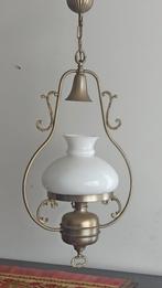 luster type "belge" met melkglas, Antiek en Kunst, Ophalen of Verzenden