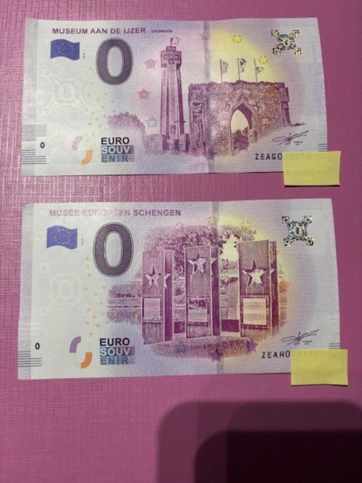 Duotickets €0 Souvenirmuseum, Postzegels en Munten, Bankbiljetten | Europa | Niet-Eurobiljetten, Los biljet, België, Ophalen of Verzenden