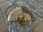 Brons/goud wandlamp, Ophalen of Verzenden, Zo goed als nieuw
