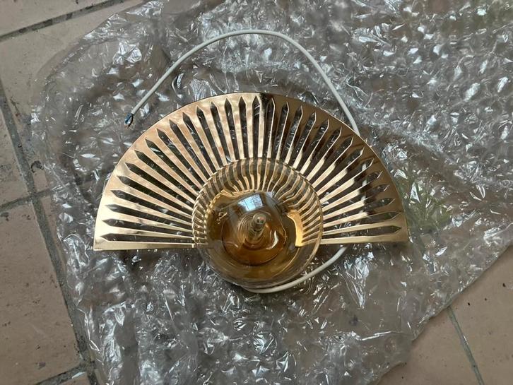 Brons/goud wandlamp, Huis en Inrichting, Lampen | Wandlampen, Zo goed als nieuw, Ophalen of Verzenden