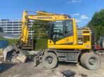 Bandenkraan komatsu pw158 met Encon, Ophalen, Graafmachine