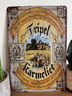 Metalen reclamebord Tripel Karmeliet, Ophalen of Verzenden, Nieuw, Reclamebord, Plaat of Schild