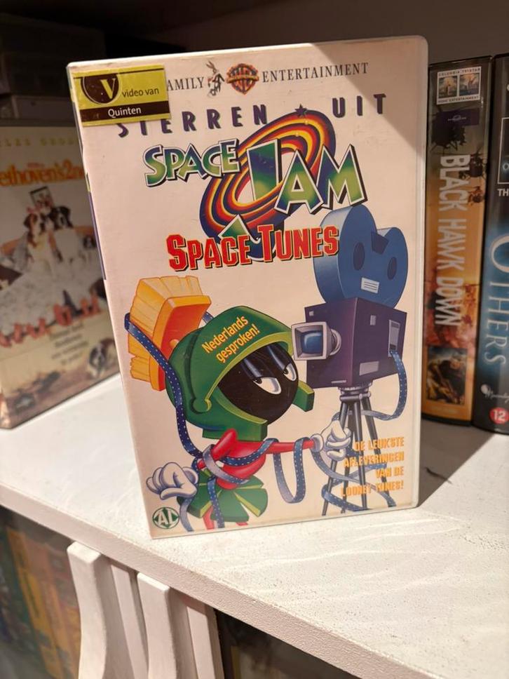 Space Jam videoband – NL gesproken – Looney Tunes – retro, Cd's en Dvd's, VHS | Kinderen en Jeugd, Zo goed als nieuw, Ophalen of Verzenden