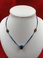 Lapis-lazuli ketting., Handtassen en Accessoires, Kettingen, Ophalen of Verzenden, Nieuw, Blauw, Met edelsteen